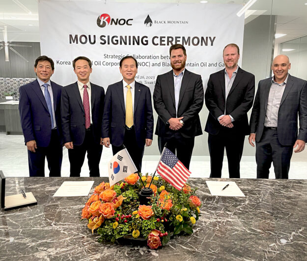 BMOG and KNOC Black Mountain and Korea National Oil Corporation sigN a MOU for strategic collaboration between the companies.